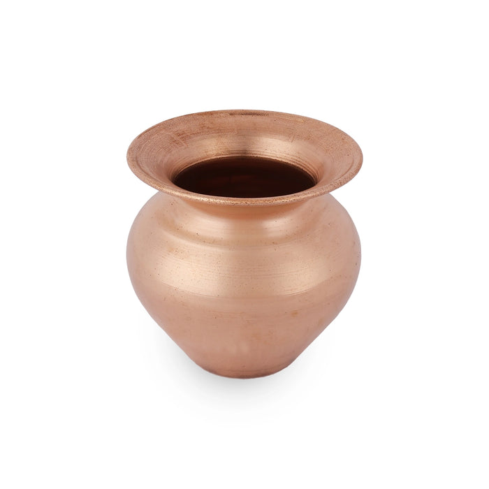 Brass chombu - 2.5 x 2.5 Inches | Lota / Brass Kalash / Pooja Pot for Home & Pooja