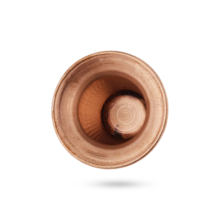Brass chombu - 2.5 x 2.5 Inches | Lota / Brass Kalash / Pooja Pot for Home & Pooja