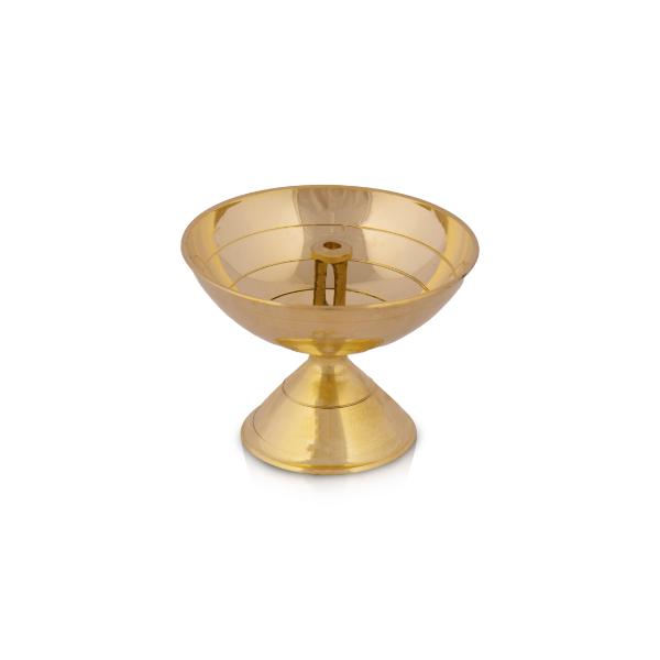 Brass Diya - Cup - 2 x 2.75 Inches | Nanda Deep/ Agal Vilakku/ Brass Lamp/ Brass Deepam for Pooja