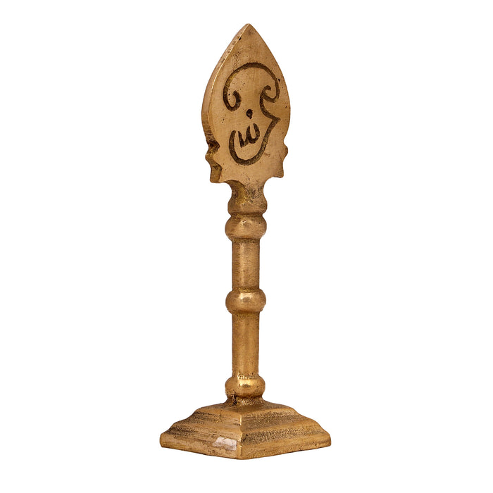 Brass Vel  - 4 x 1 Inches | Murugan Vel/ Lord Murugan Vel for Pooja - Deity Accessories