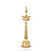 Kerala Lamp - 36.5 x 10.5 Inches | Brass Deepam / Kuthu Vilakku / Kerala Kuthuvilakku For home & Pooja - Kerala Vilakku