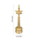 Kerala Lamp - 36.5 x 10.5 Inches | Brass Deepam / Kuthu Vilakku / Kerala Kuthuvilakku For home & Pooja - Kerala Vilakku