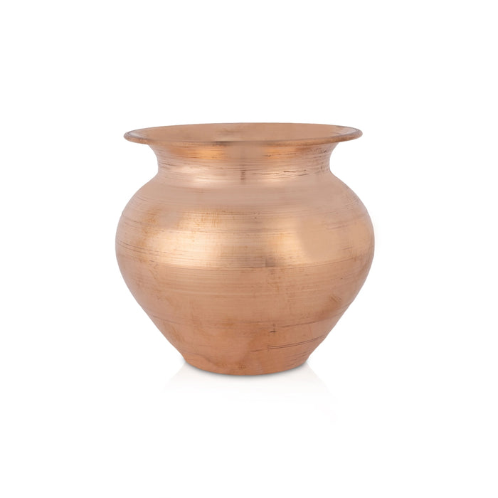 Brass Lota - 3.5 x 3.25 Inches | Chombu / Pooja Pot / Brass Kalash for Home & Pooja