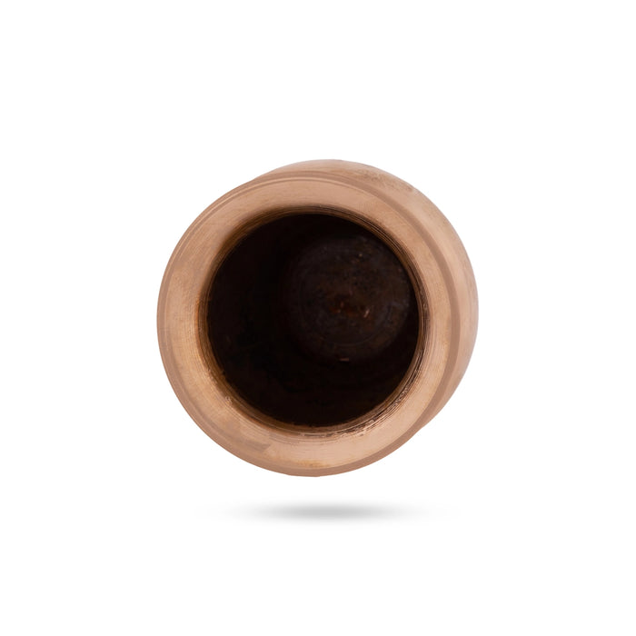 Brass Lota - 3.5 x 3.25 Inches | Chombu / Pooja Pot / Brass Kalash for Home & Pooja