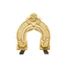Thiruvachi - 11 x 9 Inches | Brass Temple Prabhavali/ Brass Arch for Deity - Deity Accessories