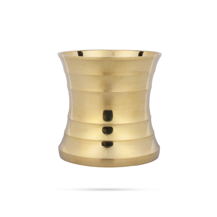 Pancha Patra - 3 x 2.5 Inches | Brass Panchapalli/ Panch Patra/ Panchamurt for Pooja - Panchapatra & Uddarani