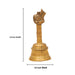 Hand Bell  - 3.5 x 1.5 Inches | Puja Bell/ Brass Bell/ Nandi Handle Ghanti for Home - Pooja Bells