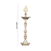 Kuthu Vilakku - 22 Inches | Brass Deepam / Plain Pirai Design Lamp/ Kuthuvilakku For home & Pooja - Kuthuvilakku