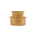 Coffee Dabara Set - 3 x 3.5 Inches | Brass Dabara Set/ Davara Set for Home/ 145 Gms Approx - Kitchen