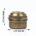 Storage Box - 1.5 x 1.75 Inches | Brass Pooja Box/ Storage Container for Gifting & Pooja Purpose - Pooja Box & Paduka