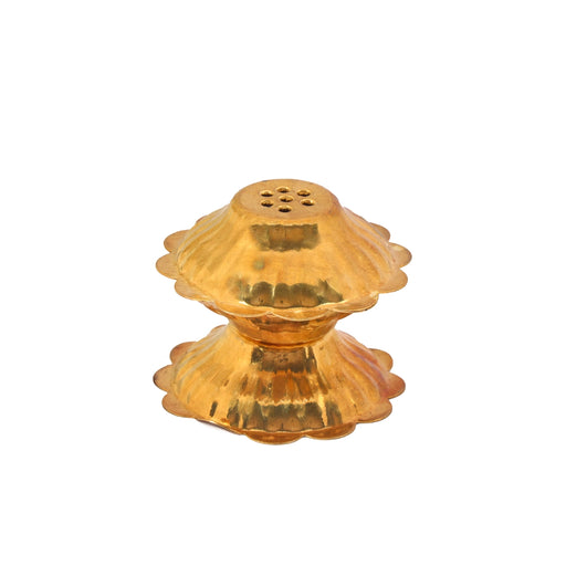 Agarbathi Stand - 2.5 x 2.5 Inches | Brass Agarbatti Holder/ Poonam Design Incense Stick Holder for Pooja/ 25 Gms - Agarbathi Stand