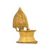 Kamakshi Vilakku - 3.5 x 2.5 Inches | Brass Lamp/ Gold Polish Kamatchi Deepam for Pooja/ 60 Gms Approx - Deity Lamps