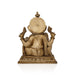 Ganesha sitting On Square Base Murti- 10 x 7 Inches | Antique Brass Idol/ Ganapathi Statue Decor for Home & Pooja - Brass Murties