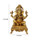 Ganesh Murti - 16 Inches | Antique Brass Statue/ Vinayagar Statue/ Ganesha Idol for Pooja - Brass Murties
