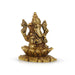 Ganesh Murti - 3 Inches | Antique Brass Statue/ Vinayagar Statue/ Ganesha Idol for Pooja - Brass Murties