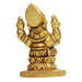 Ganesh Murti - Square - 2.5 Inches | Antique Statue / Vinayagar Statue/ Ganesha Idol for Pooja - Brass Murties