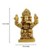 Ganesh Murti - Square - 2.5 Inches | Antique Statue / Vinayagar Statue/ Ganesha Idol for Pooja - Brass Murties