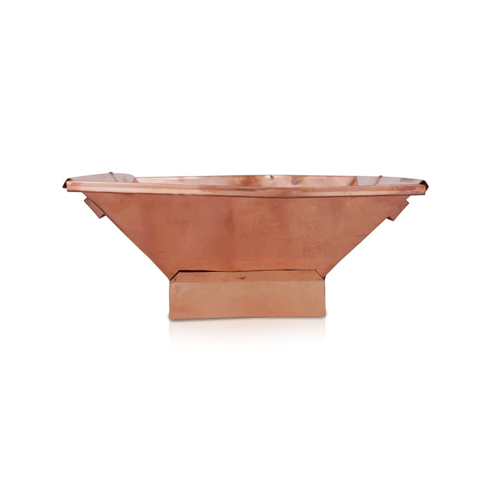 Havan Kund With Stand - 14 x 14 inches | Copper Agnihotra Kund With Handle/ Yagna Kund for Pooja - Havan Kund