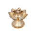 Agarbathi Stand - 2 x 2.5 Inches | Lotus Design Brass Incense Holder for Pooja/ 60 Gms Approx - Agarbathi Stand