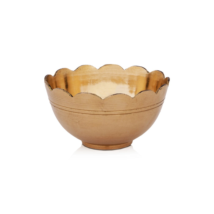 Kamal Bowl - 2 x 1 Inches | Brass Bowl / Brass Katora/ Brass Cup for Pooja - Bowls