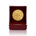 Lakshmi Coin With Lakshmi Chakra Box - 3 x 2 Inches | Gold Polish Laxmi Coin And Laxmi Chakra Box for Pooja - Pooja Coins