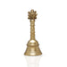 Hand Bell - 5.25 x 2.25 Inches | Puja Bell/ Brass Bell/ Shankh Chakra Handle Ghanti for Home - Pooja Bells