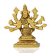 Varahi Amman Statue - 3.5 Inches | Varahi Idol/ Antique Brass Statue/ Varahi 8 Hands Idol for Pooja - Brass Murties