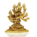 Varahi Amman Statue - 3.5 Inches | Varahi Idol/ Antique Brass Statue/ Varahi 8 Hands Idol for Pooja - Brass Murties
