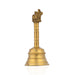 Brass Hand Bell - 6 x 1.25 Inches | Brass Bell/ Nandi Handle Pooja Bell for Home/ 400 Gms Approx - Pooja Bells