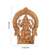 Ganesha With arch Murti - 8.5 x 6.5 Inches | Panchaloha Vinayakar Idol /Ganapathi Sculpture For Home Decor - Panchaloha Murties
