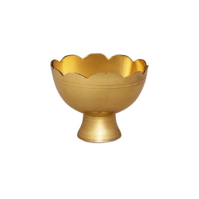 Pooja Cup - 1.5 x 1.75 Inches | Brass Lotus Design Bowl/ Pooja Bowl/ Brass Cup for Pooja Rituals