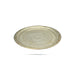 Brass Plate - 0.75 x 11 Inches | Beading Design Thali Plate/ Pooja Plate for Home - Pooja Plate & Tray