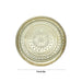 Brass Plate - 0.75 x 11 Inches | Beading Design Thali Plate/ Pooja Plate for Home - Pooja Plate & Tray