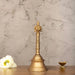 Brass Hand Bell - 8 x 3.5 Inches | Brass Bell/ Shankh Chakra Handle Pooja Bell for Home/ 760 Gms Approx - Pooja Bells