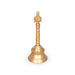 Brass Hand Bell - 8 x 3.5 Inches | Brass Bell/ Shankh Chakra Handle Pooja Bell for Home/ 760 Gms Approx - Pooja Bells