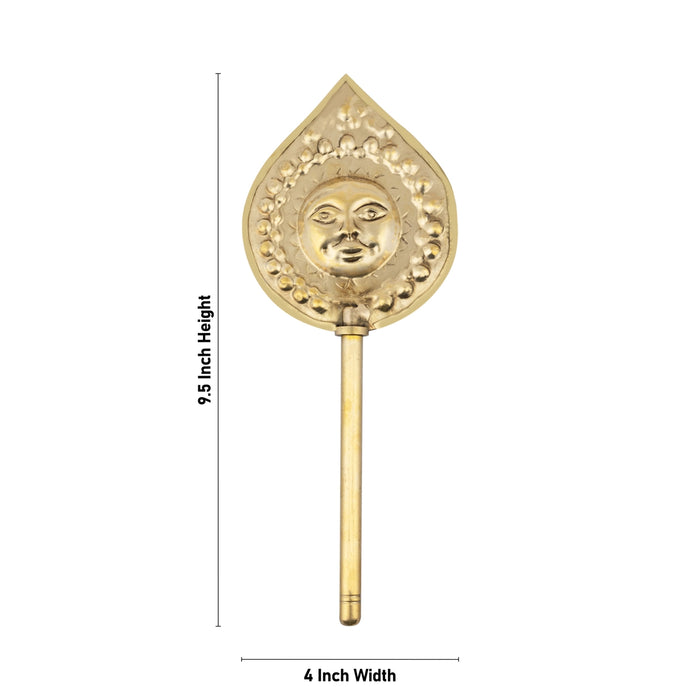 Brass Shodashopachara Pooja - 9.5 x 4 Inches | Suriyan Shodasopachara Puja/ Shodashopachara Puja - Pooja Accessories