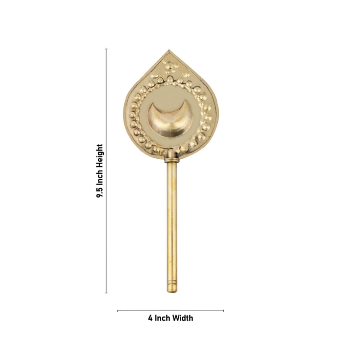 Brass Shodashopachara Pooja - 9.5 x 4 Inches | Chandran Shodasopachara Puja/ Shodashopachara Puja - Pooja Accessories