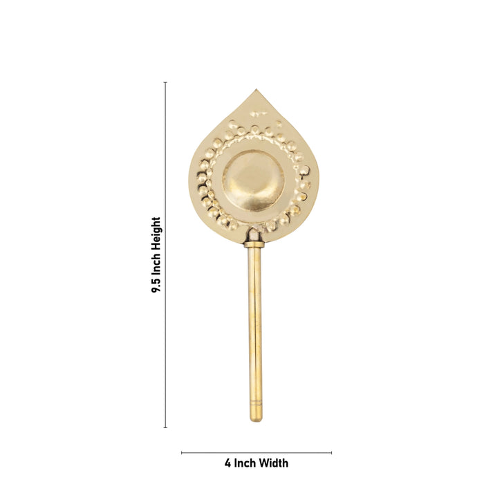 Brass Shodashopachara Pooja - 9.5 x 4 Inches | Surutti Shodasopachara Puja/ Shodashopachara Puja - Pooja Accessories