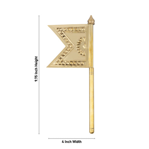 Brass Shodashopachara Pooja - 9.75 x 4 Inches | Kodi Shodasopachara Puja/ Shodashopachara Puja - Pooja Accessories