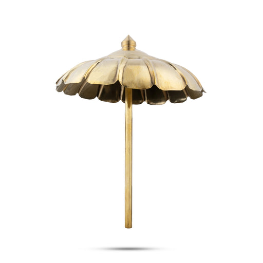 Brass Shodashopachara Pooja - 7 x 5.5 Inches | Kudai Shodasopachara Puja/ Shodashopachara Puja - Pooja Accessories