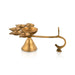 Panch Aarti Diya With Handle - 2.25 x 6 Inches | Panch Mukhi Diya/ Brass Aarti for Pooja/ 210 Gms Approx - Kapur Aarti