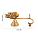 Panch Aarti Diya With Handle - 2.25 x 6 Inches | Panch Mukhi Diya/ Brass Aarti for Pooja/ 210 Gms Approx - Kapur Aarti