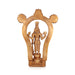 Guruvayurappan Standing On Base Murti- 13 x 9.5 Inches|Panchaloha Idol/ Guruvayurappa statue With Arch for Pooja - Panchaloha Murties