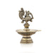 Kuthu Villaku - 5.5 x 3 Inches | Antique Brass Deep/ Annapakshi Design Brass Lamp for Pooja/ 630 Gms Approx - Kuthuvilakku