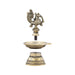 Kuthu Villaku - 5.5 x 3 Inches | Antique Brass Deep/ Annapakshi Design Brass Lamp for Pooja/ 630 Gms Approx - Kuthuvilakku