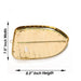Brass Plate - 9.5 x 7.5 Inches | Banana Leaf Design Thali Plate/ Pooja Plate/ Pooja Thali for Home - Pooja Plate & Tray