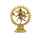 Natraj Murti - 5.5 x 4 Inches | Antique Brass Idol/ Nataraja Vigraham for Pooja/ 300 Gms Approx - Brass Murties