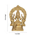 Mariamman Statue with Arch - 10 x 9 Inches | Antique Brass Idol / Mariamman Idol for Pooja - Brass Murties