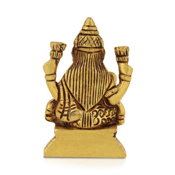 Laxmi Murti  - Goal Base - 3 x 2 Inches | Brass Idol/ Lakshmi Idol/ Lakshmi Murti/ Lakshmi Statue for Pooja - Brass Murties