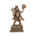 Anjaneya Statue With Sanjeevani - 4 x 3 Inches | Antique Brass Idol/ Standing Hanuman Statue for Pooja/ 530 Gms - Brass Murties